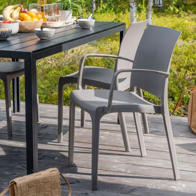 Veke Iiris tuoli käsinojilla taupe | Alk. 49,00 €