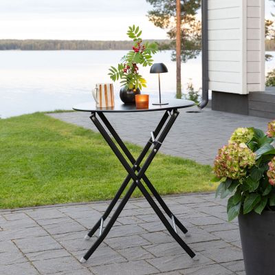 Veke Edvin taittopöytä Ø60cm musta
