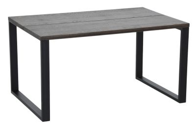 Veke Manner tammi lankkupöytä 140x90 cm savutammi(väärä väri)/musta