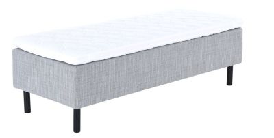 Unia Hopea runkopatjasänky L 80x200 harmaa, relax 7cm, 23cm musta jalka