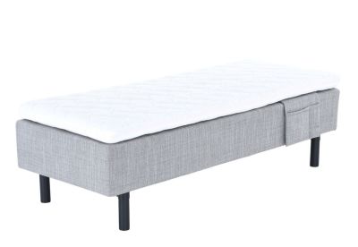 Unia Hopea moottorisänky L 90x200 harmaa, 900 stylex, 18cm musta jalka