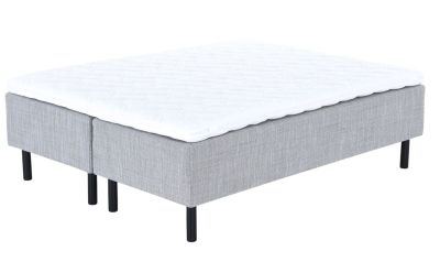 Unia Hopea runkopatjasänky M/XL 180x200 harmaa, 900 stylex, 23cm musta jalka