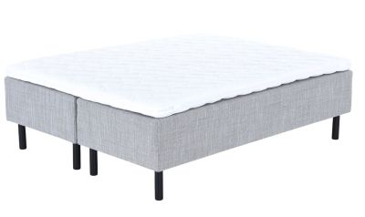 Unia Hopea runkopatjasänky M 160x200 harmaa, 900 stylex, 23cm musta jalka