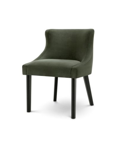 Eichholtz Chavelle dining chair torrin green velvet
