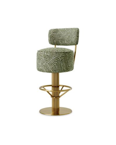 Eichholtz Carleton baarituoli selkänojalla camari green