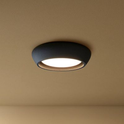 Fjord-kattovalaisin, musta, kipsi, halkaisija 28 cm, GX53 Beacon Lighting - Olohuone - Kipsi / savi - Pyöreä