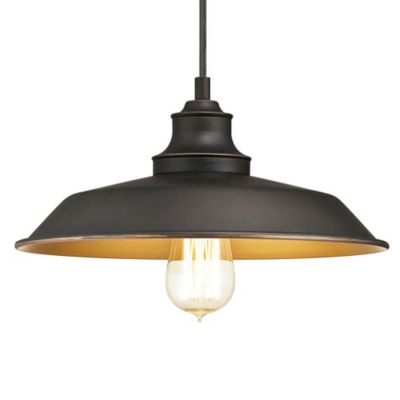 Iron Hill -riippuvalaisin, musta, metalli, E27 Westinghouse - Olohuone - Vintage / retro - Yksilamppuinen