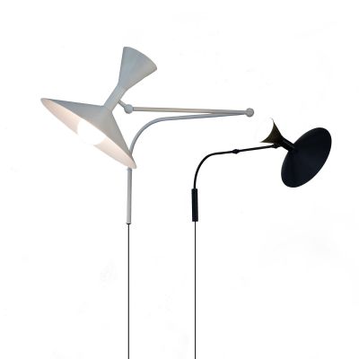 Lampe de Marseille seinävalaisin, musta Nemo Lighting - Olohuone - Metalli - Monilamppuinen