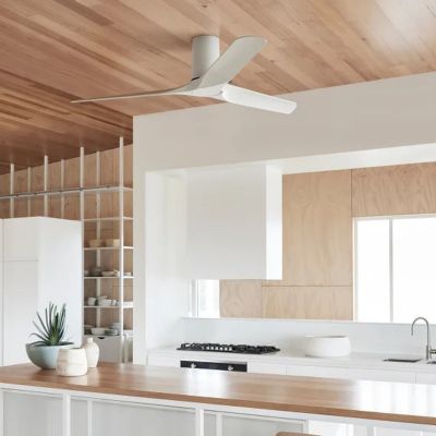 Londo-kattotuuletin, valkoinen, DC-moottori, halkaisija 132 cm Beacon Lighting - Olohuone - Moderni - Muovi