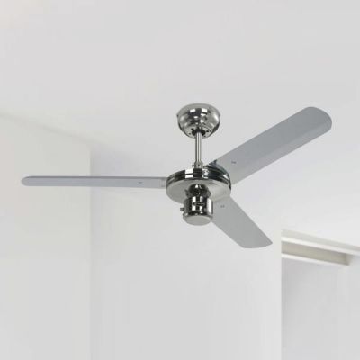 Kattotuuletin Industrial, kromi, hiljainen, 122 cm – Westinghouse - Moderni - Metalli