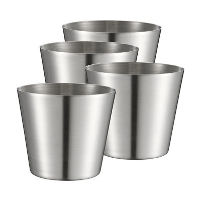 Dorre Peg ranskanperunakuppi/​tarjoilukuppi Ruostumaton teräs, 4-pack, Ø9,5 cm