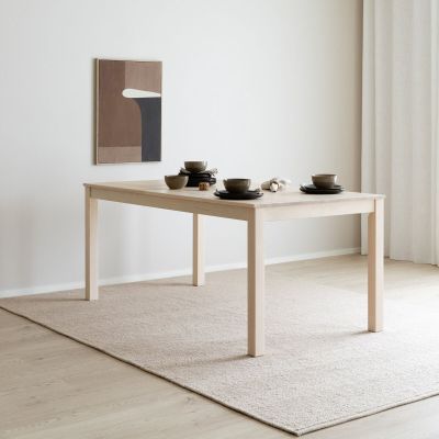 Veke Scandic ruokapöytä 180x90 cm valkolakattu koivu, asiakaspalautus