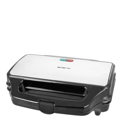 EMERIO - Voileipägrilli XXL 32x27 cm 900W Ruostumaton teräs/Musta
