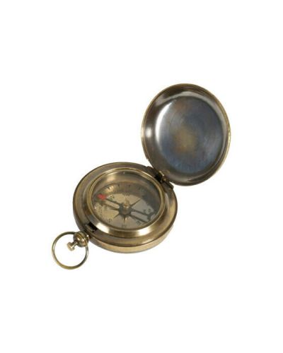 Authentic Models Push Button Compass Bronze S