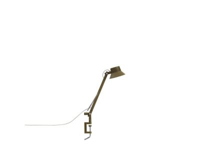 Dedicate Pöytävalaisin w/Clamp S1 Brown Green Muuto - Työhuone / toimisto - Alumiini