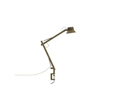 Dedicate Pöytävalaisin w/Clamp S2 Brown Green Muuto - Työhuone / toimisto - Alumiini
