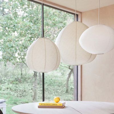 Moyo-lampunvarjostin, valkoinen, halkaisija 41 cm, paperi – OYOY Living Design - Paperi / pahvi - Pyöreä