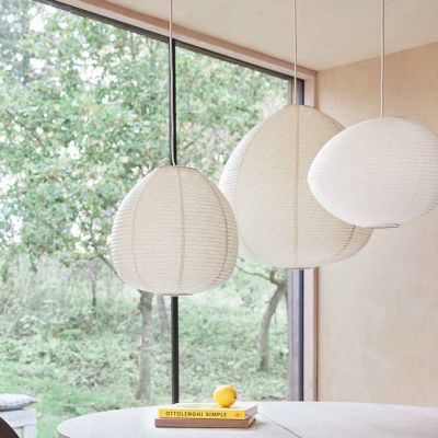 Kojo-varjostin, kermanvärinen, Ø60 cm, paperia – OYOY Living Design - Paperi / pahvi - Pyöreä