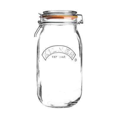 Kilner Kilner pyöreä purkki salpalla Kirkas, 2 l