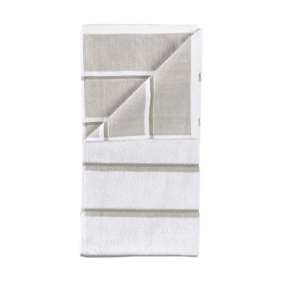 Zone Denmark saunapyyhe White–soft grey–eucalyptus, 70x140 cm