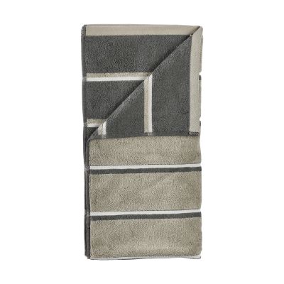 Zone Denmark saunapyyhe Eukalyptus-oliivinvihreä-vaaleanharmaa, 50x100 cm