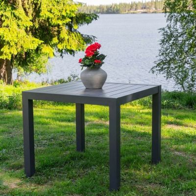 Veke Cortina ruokapöytä 94x94 cm tummanharmaa