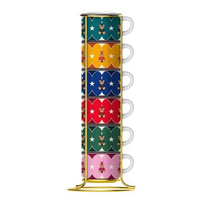 Bialetti - Joyful Espressokuppi 6,5 cl 6kpl Monivärinen