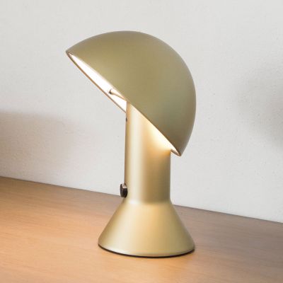 Elmetto - pöytävalaisin, kultainen Martinelli Luce - Olohuone - Design - Muovi - Varjostimella