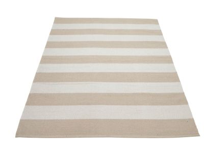 Veke Kallio puuvillamatto 140x200 cm beige/valkoinen