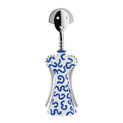 Alessi - Anna G Korkkiruuvi 24,5 cm Valkoinen/Sininen