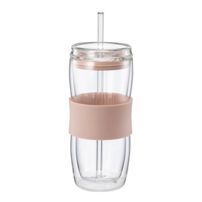 Modern House - Sipster Kaksiseinäinen juomalasi 50 cl klar Puuteriroosa