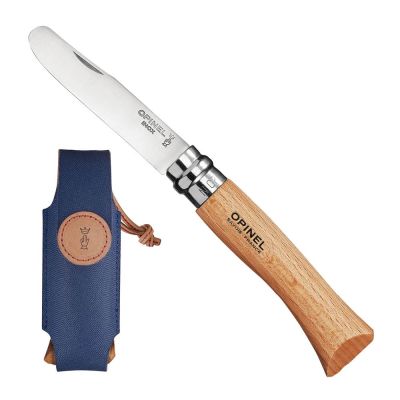Opinel - My First Opinel Lapsen taskuveitsi vyökotelolla 8 cm Pyökki