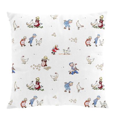 Arvidssons - Emil & Ida i hönsgården Tyynynpäällinen 32x40 cm Offwhite