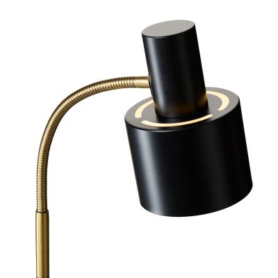 VOGUE-maavalaisin, musta, korkeus 143 cm, metallia, E27 Halo Design - Olohuone - Vintage / retro - Yksilamppuinen