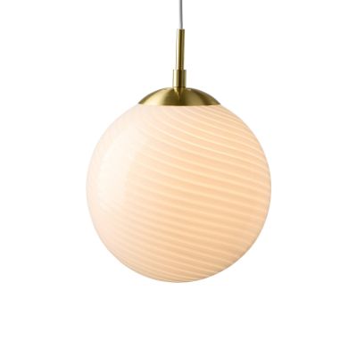 CANDY BALL –riippuvalo, opaali/antiikkimessinki, halkaisija 20 cm – Halo Design - Olohuone - Lasi - Yksilamppuinen
