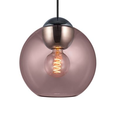 BUBBLES-riippuvalo, vaaleanpunainen, halkaisija 24 cm, lasi, E27 Halo Design - Olohuone - Yksilamppuinen