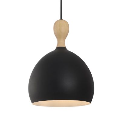 Dueodde-riippuvalo, musta, halkaisija 18 cm, metallia, E27 Halo Design - Olohuone - Skandinaavinen - Yksilamppuinen