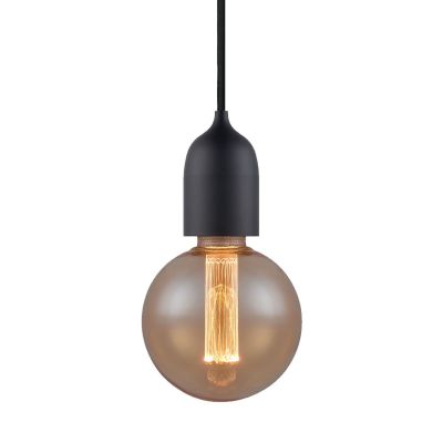 CLASSIC-riippuvalo, musta, Ø 5 cm, metallia, E27 Halo Design - Olohuone - Alumiini - Yksilamppuinen