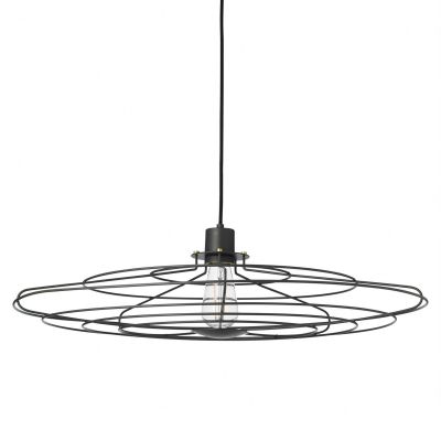 RADIO-riippuvalaisin, tummanharmaa, halkaisija 70 cm, E27 Halo Design - Olohuone - Metalli - Yksilamppuinen