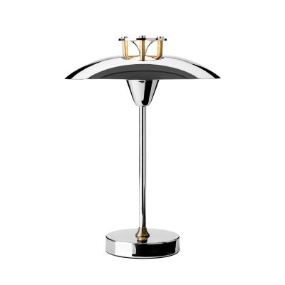 MINI STEPP 1-2-3 akkukäyttöinen pöytälamppu, kromi, IP44 Halo Design - Olohuone - Metalli - Yksilamppuinen