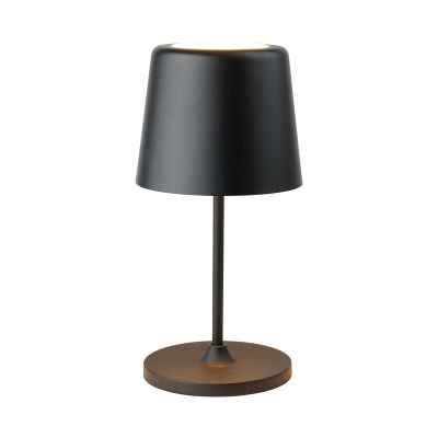 LUMEN LED-akkukäyttöinen pöytälamppu, musta, 23 cm, IP44 Halo Design - Olohuone - Moderni - Metalli - Yksilamppuinen