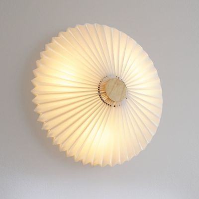 Paris-kattovalaisin, valkoinen, halkaisija 50 cm, tekstiili, G9 Halo Design - Olohuone - Kangas / tekstiili - Yksilamppuinen