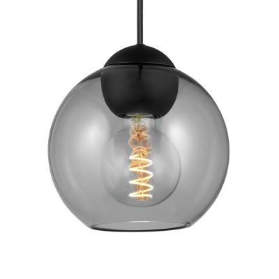BUBBLES-riippuvalo, savuharmaa, Ø 18 cm, lasi, E27 Halo Design - Olohuone - Yksilamppuinen