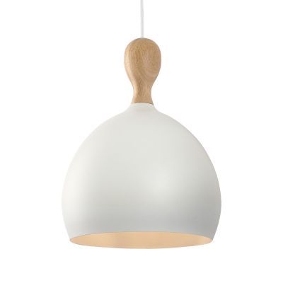 Dueodde-riippuvalo, valkoinen, halkaisija 24 cm, metallia, E27 Halo Design - Olohuone - Skandinaavinen - Yksilamppuinen