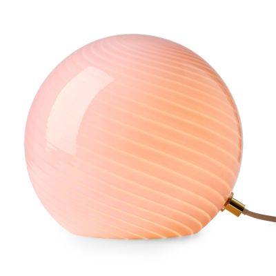 CANDY-pöytävalaisin, vaaleanpunainen, halkaisija 20 cm, lasi, E14 Halo Design - Olohuone - Yksilamppuinen