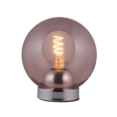 BUBBLES-pöytälamppu, vaaleanpunainen, halkaisija 18 cm, lasi, E27 Halo Design - Olohuone - Yksilamppuinen