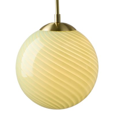 CANDY BALL –riippuvalo, oliivi/antiikkimessinki, halkaisija 30 cm – Halo Design - Olohuone - Lasi - Yksilamppuinen