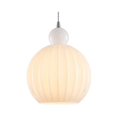 BALL BALL -riippuvalo, valkoinen, halkaisija 32 cm, lasi, E27 Halo Design - Olohuone - Yksilamppuinen