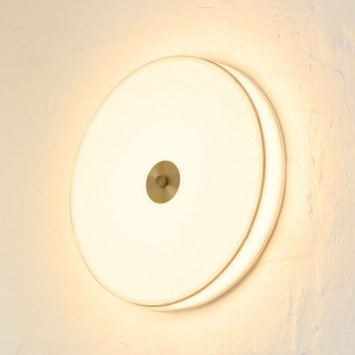 SHADE LED-kattovalaisin, beige, halkaisija 40 cm, stepdim Halo Design - Olohuone - Kangas / tekstiili - Yksilamppuinen