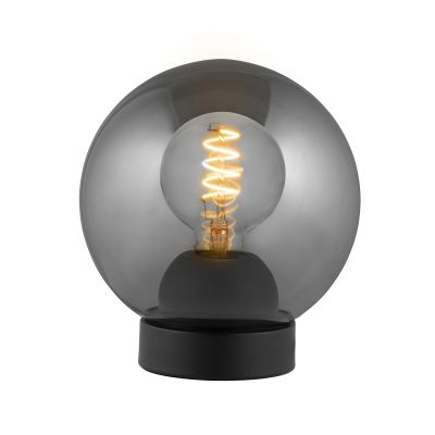 BUBBLES-pöytälamppu, savuharmaa, Ø 18 cm, lasi, E27 Halo Design - Olohuone - Yksilamppuinen